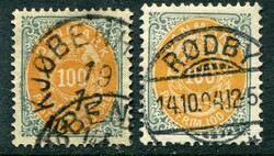 Denmark Denmark: 1875 (1 January). New currency 100ö yellow-orange ...