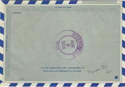 GreenlandGreenland: 1956 (24 – 7) registered aerogram to USA ...