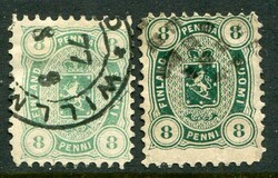 FinlandFinland: 1875 (September). Helsingfors print 8p. blue-green ...