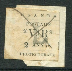 Uganda Uganda: 1896 (7 November). Type-written issue new values 2a. ...