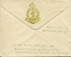 Kenya Kenya: 1940 (11 December). On Active Service and unit insignia ...