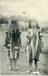 Burma Burma: Unused postcard titled ‘Front and rear view of two ...