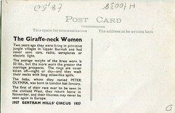 Burma Burma: Photocard titled ‘The Giraffe – Neck Women’. ...