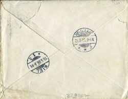 Postal History Austria: 1905 (17 May). Cover posted on board in the ...