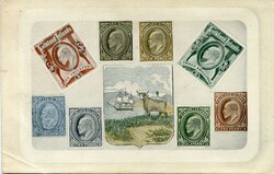 Falkland Islands Falkland Islands: Unused coat of arms and KEVII ...