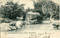 Seychelles Seychelles: 1910 postcard titled ‘The Pool, Botanical ...