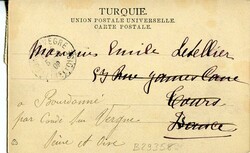 Postal History Ottoman Syria: 1909 postcard of Baalbek and Cedar ...