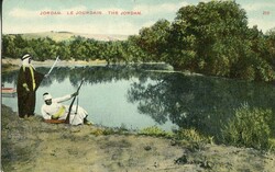 Postcards & Ephemera Jordan: Unused postcard of Jordan River with ...