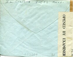 Bahrain Bahrain: 1945 (10 February). Airmail cover to United States ...