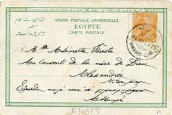 Postcards & Ephemera Egypt: 1901 postcard of Alexandria franked with ...