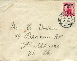 New Zealand New Zealand – Victoria Land: 1912 (3 March). Cover to ...