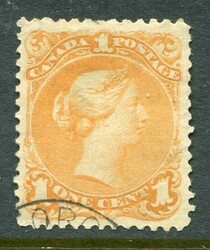 Canada Canada: 1868 Queen Victoria Ottawa printing 1c. pale ...