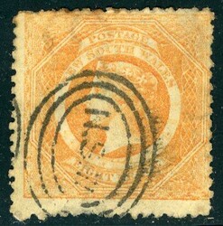Australia Australia – New South Wales: 1862 8d. red-orange perf. 13 ...