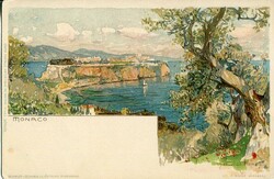 Monaco Manuel Wielandt Watercolour Postcard Monaco: Unused Manuel ...