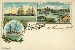 Postal History Egypt: 1898 (14 January). Multi view postcard of ...