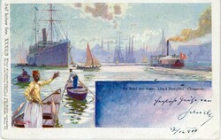 Austrian Austrian Levant: 1900 (27 December). Company postcard of SS ...