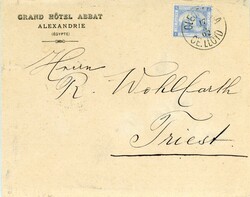 Postal HistoryEgypt: 1902 (17 May). Grand Hotel Abbat, Alexandrie ...