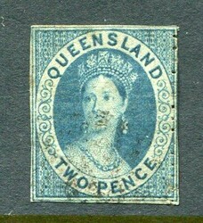 Australia Australia – Queensland: 1860-61 wmk small star 2d blue ...