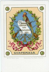 Guatemala Guatemala: Unused commemorative postcard of 1821 Liberation ...