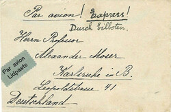 Republics Latvia: (Airmail) 1929 (16.8.) air express cover to ...