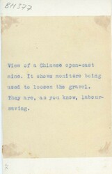 Malaysia & States Malaysia: Unused photo of Chinese Open Cast Mine. ...