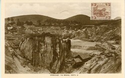 Malaysia & States Malaysia: 1917 photocard titled ‘Open Cast Tin ...