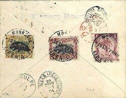 Stamps Liberia: (Registration stamp) 1904 registered cover to Belgium ...