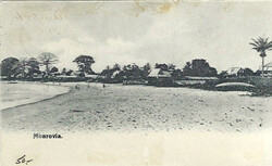 Stamps Liberia: 1912 (2.10.) Monrovia picture postcard to Zavidovici, ...