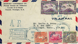 Nicaragua Nicaragua: 1935 (Ene 9) AR registered airmail cover to ...