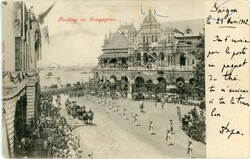 1902 Vietnam Saigon Paquebot to Constantinople Singapore PPC Indo ...