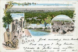 4160010: Líbano Levante austriaco Oficinas de Correos - Picture postcards