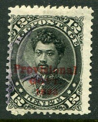 HawaiiHawaii: 1893 Provisional Government overprinted 12c black used. ...