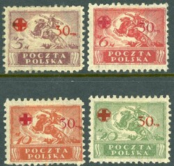 Stamps & Covers Poland: 1921 (5 March). Red Cross Fund surcharged ...