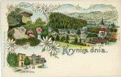 Postcards Poland: Unused multi view postcard titled ‘Krynica ...