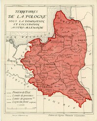 Postcards Poland: Unused folded Poland Map postcard under the ...