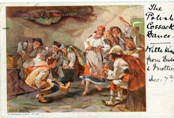 Postcards Poland: The Polish Cossack Dance inscribed postcard to ...