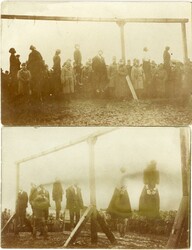 Postcards Poland: Unused five photocard of Russian Atrocities in ...