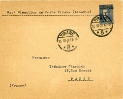 Pre-republic (Up to 1945) Albania: 1933 (15 March). 25q President ...