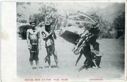 SingaporeSingapore: Unused postcard titled ‘Batak Men on the War ...