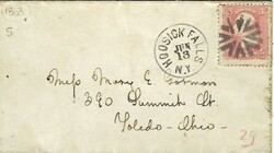 Stamps &amp; CoversUnited States: c.1870 small envelope to Toledo, ...