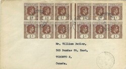 Leeward Islands Leeward Islands: 1954 (4 JA) cover to Canada franked ...