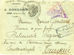 Postal History France – Türkiye: 1917 (28 June). Incoming cover to ...
