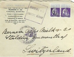 Stamps & Covers Portugal: (Madeira) 1915 censored commercial cover to ...