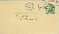 HawaiiUnited States – Hawaii: 1935 1c green Jefferson card with ...