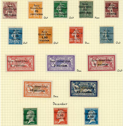 Stamps Syria – Lebanon: French Mandated Territory. 1923 (Sept.-Dec ...