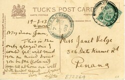 Singapore Singapore: 1913 Tuck’s postcard of Queen Mary from ...