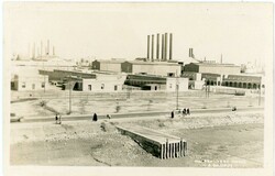 Postcards Iran: Unused photo postcard titled ‘Oil Refinery Works. ...