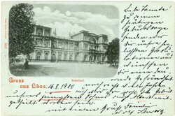 Latvia Belarus – Latvia: 1900 Gruss aus Libau Bahnhof postcard to ...