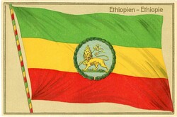 Postcards Ethiopia: Unused flag stamp postcard. Ethiopien – ...