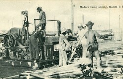 Postcards Philippines: Unused postcard titled ‘Modern Hemp stiping, ...